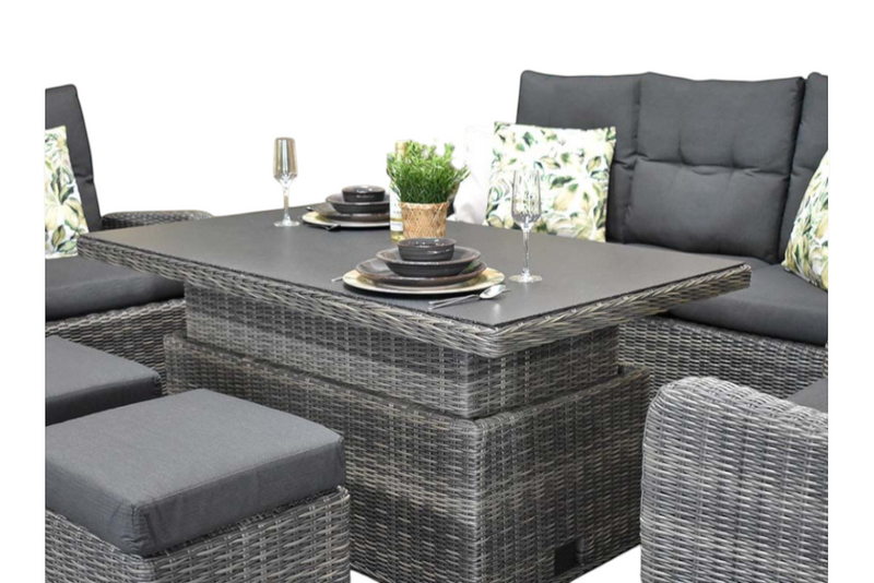 Florida Verstelbare Dining Loungeset - Kobo Grey