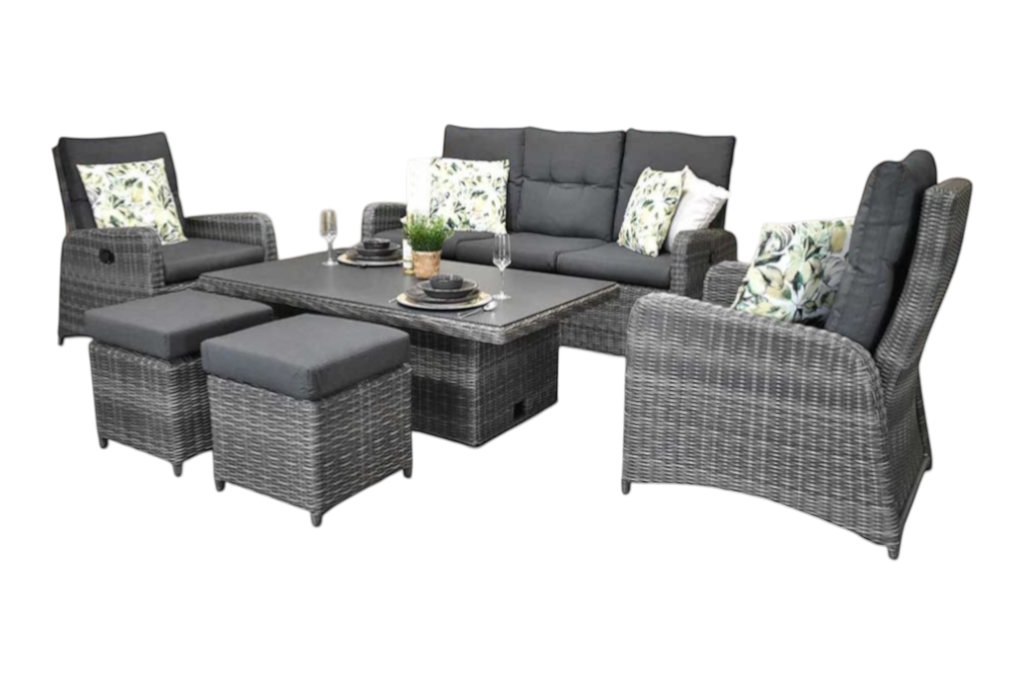Florida Verstelbare Dining Loungeset - Kobo Grey
