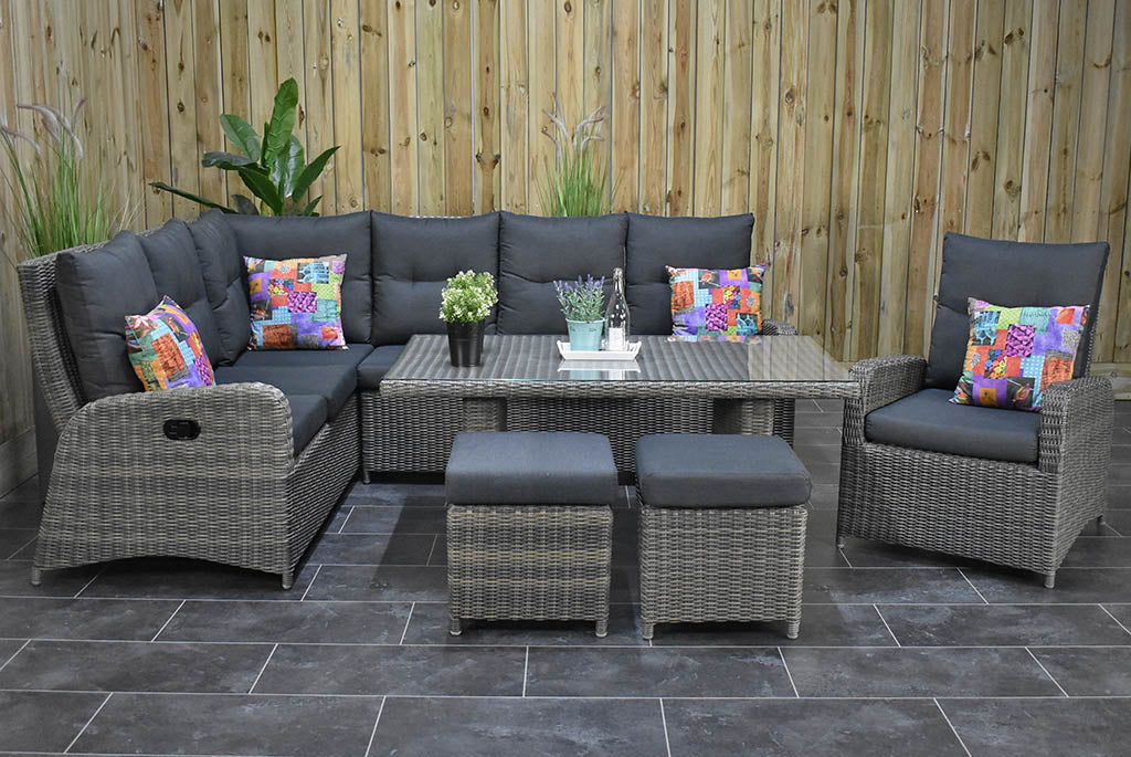 Florida Lounge Tuinstoel Kobo Grey compleet