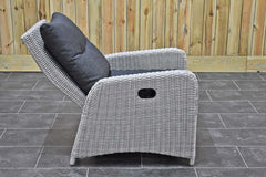 Florida Lounge Tuinstoel Light Kobo Grey detail rugleuning