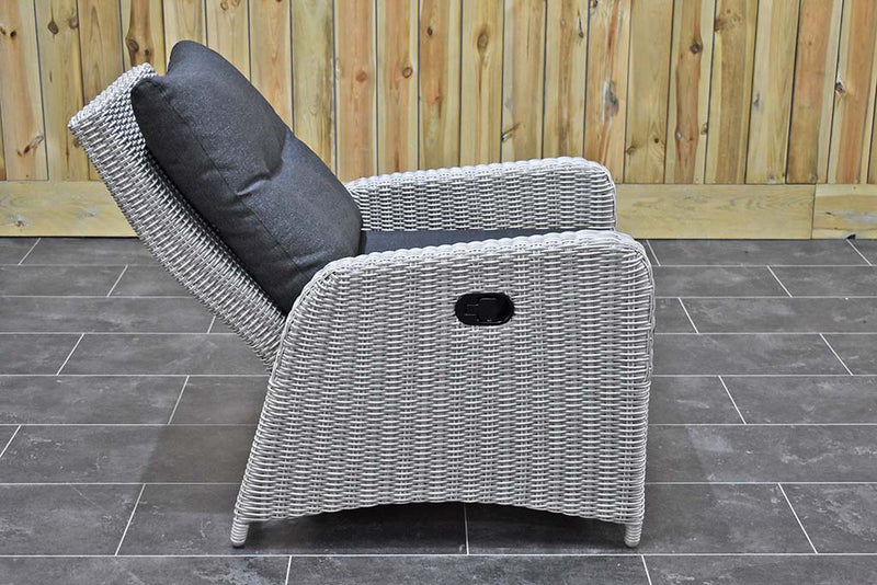 Florida Lounge Tuinstoel Light Kobo Grey detail rugleuning