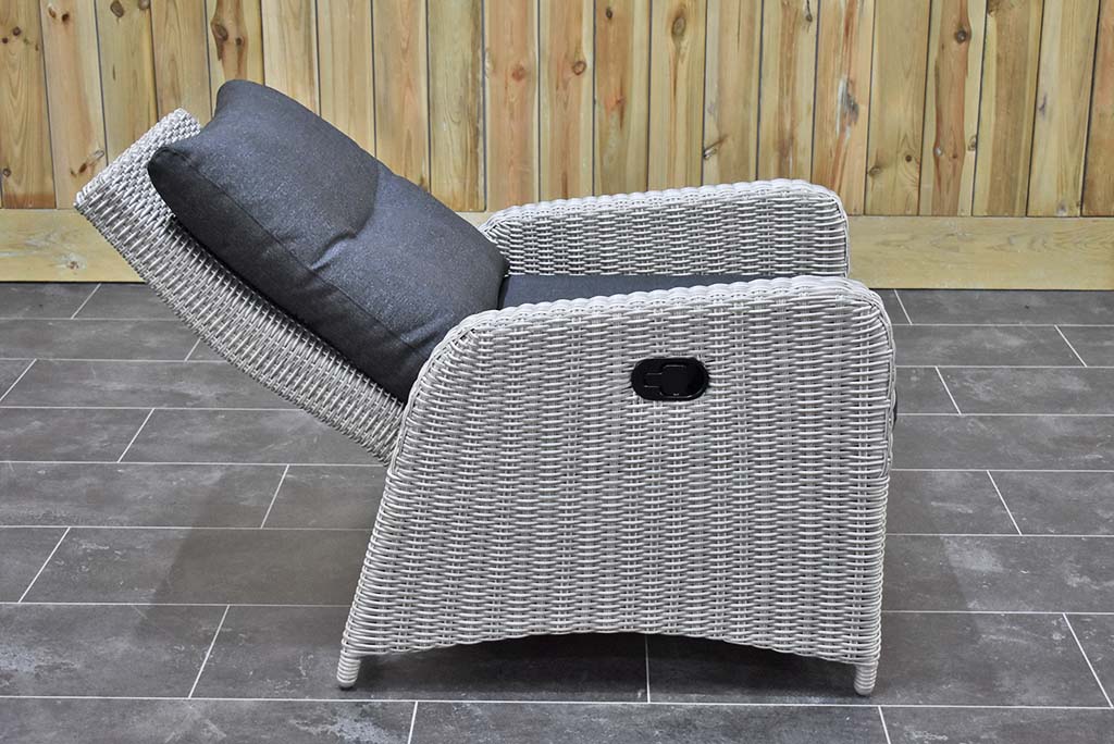 Florida Lounge Tuinstoel Light Kobo Grey detail zitkussen
