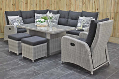 Florida Lounge Tuinstoel Light Kobo Grey sfeerbeeld
