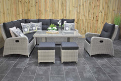 Florida Lounge Tuinstoel Light Kobo Grey compleet