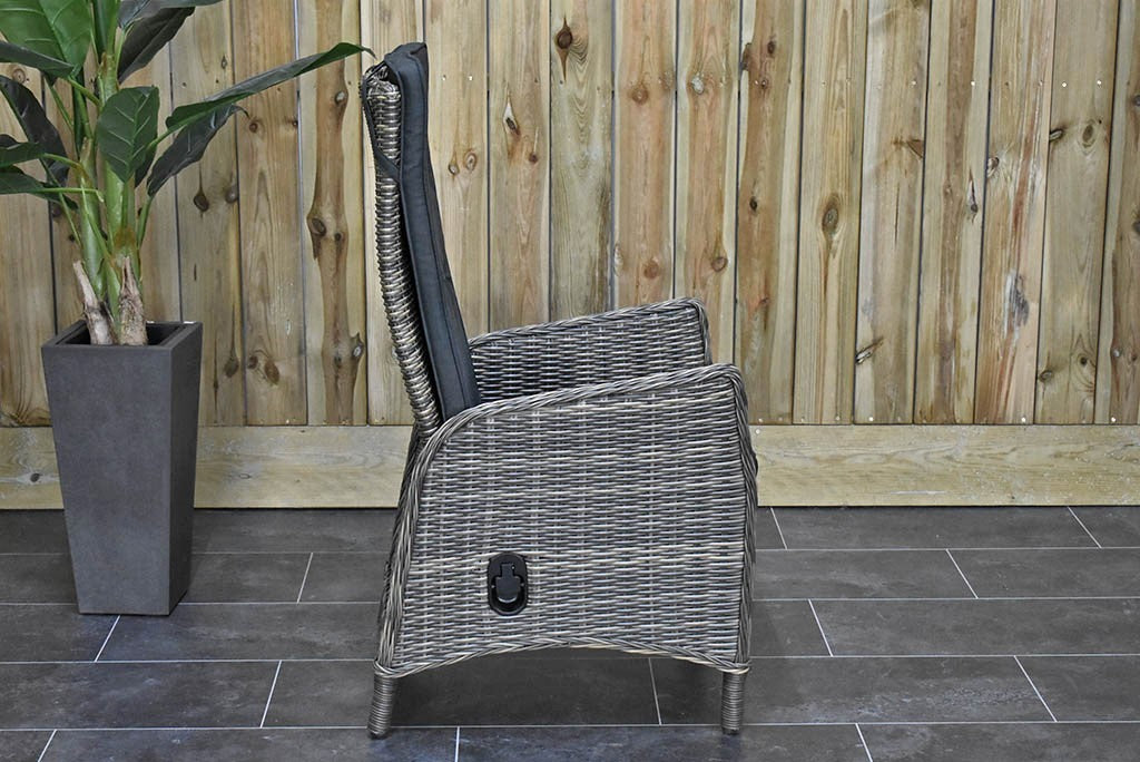 Brasil tuinset 4 personen Kansas Kobo Grey kussens detail