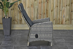 Brasil tuinset 4 personen Kansas Kobo Grey sfeerbeeld in tuin