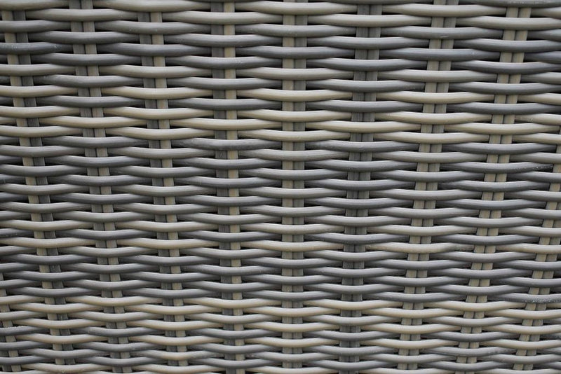 Norwich-Barcelona verstelbare Tuinset 6 Personen - Polystone, Gepoedercoat staal / Kobo Grey