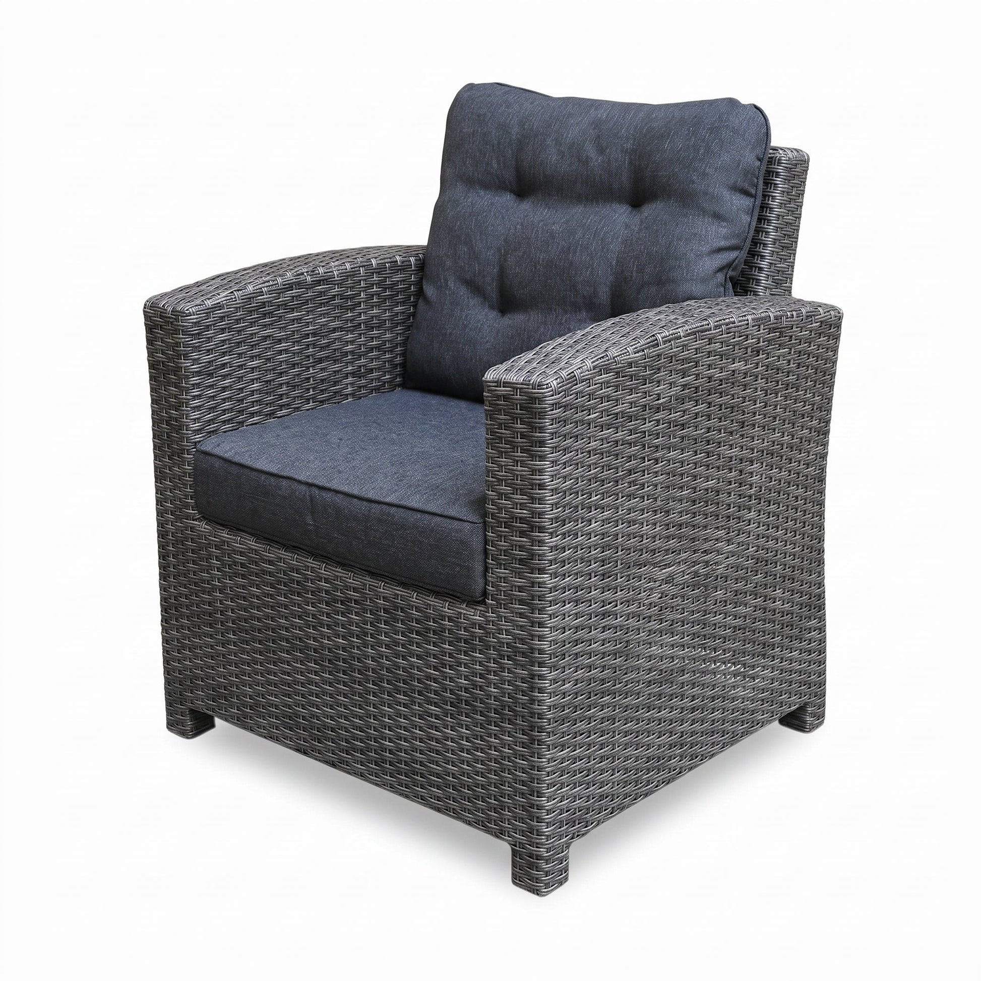 Las Palmas Loungestoel - Dark Grey in einem stimmungsvollen Garten - Outnest Gartenmöbel