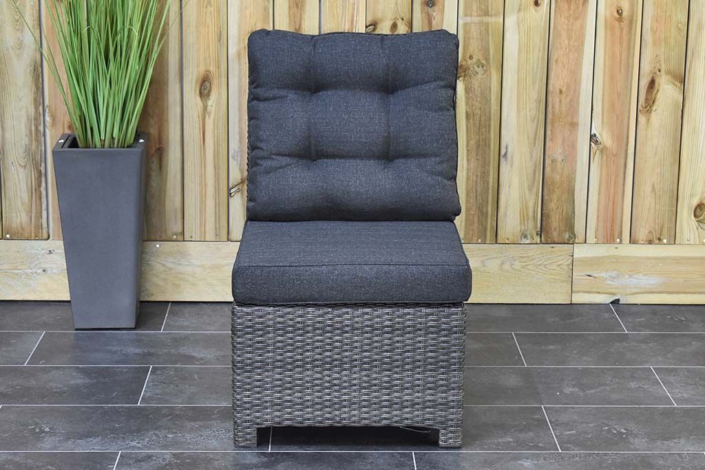 Las Palmas midden element Dark Grey - zijaanzicht - Outnest