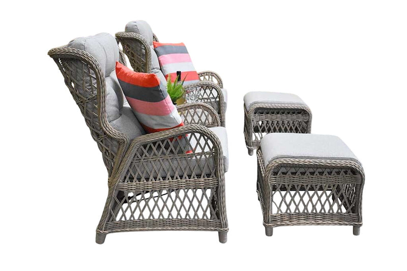 Lucca Verstelbare Loungeset - Faded Sand