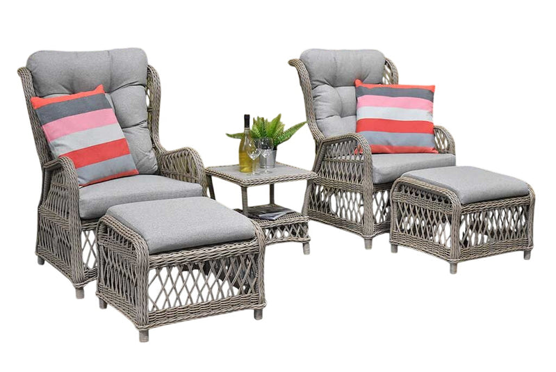Lucca Verstelbare Loungeset - Faded Sand