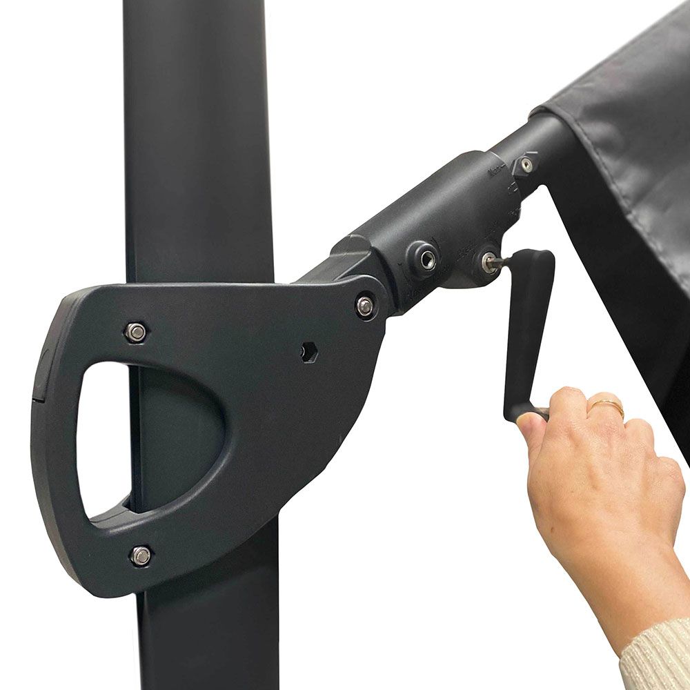 Madison Monaco Flex 3 Schirm 3 x 3 m  3 x 3 m – Grau