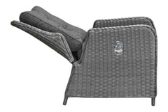 Madrid Verstelbare Dining Loungeset 3-zits + 2 stoelen - Glas / Rock Grey / Hoog