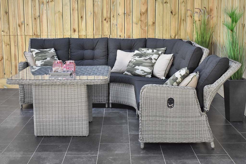 Madrid lounge dining hoekbank Light Kobo Grey - afbeelding 5 - Outnest Prestige