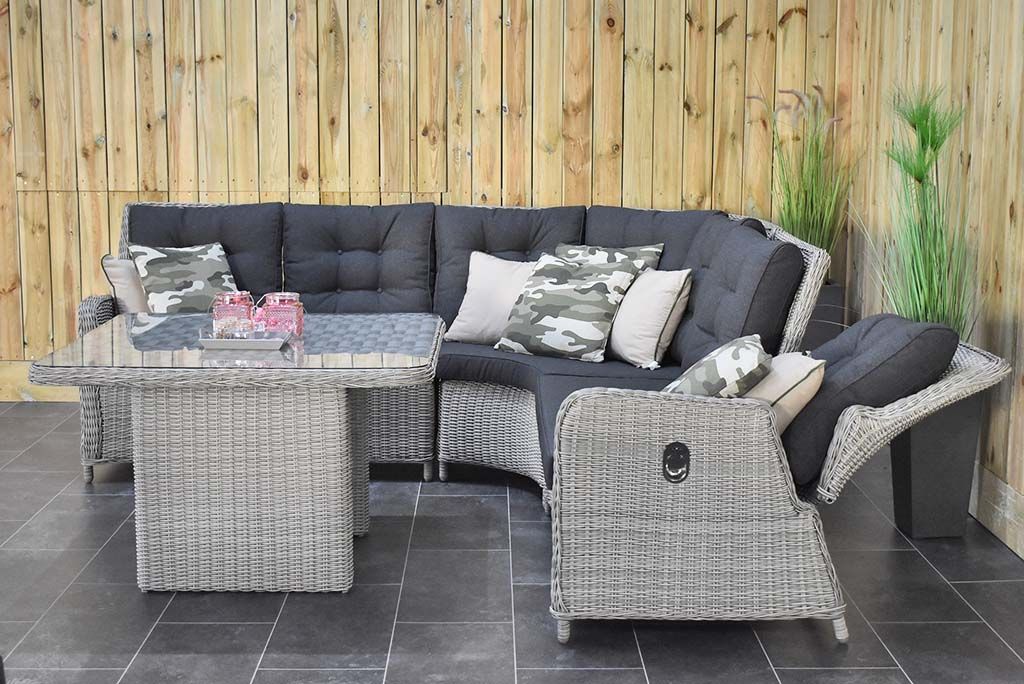 Madrid lounge dining hoekbank Light Kobo Grey - afbeelding 6 - Outnest Prestige