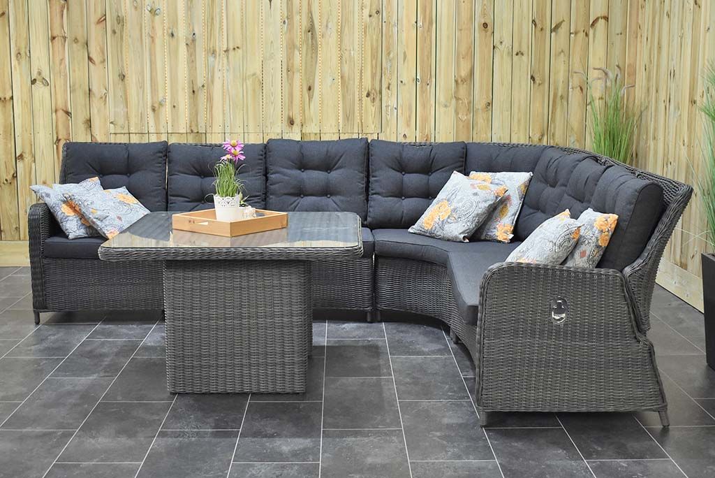 Madrid lounge dining hoekbank Rock Grey - afbeelding 3 - Outnest Prestige