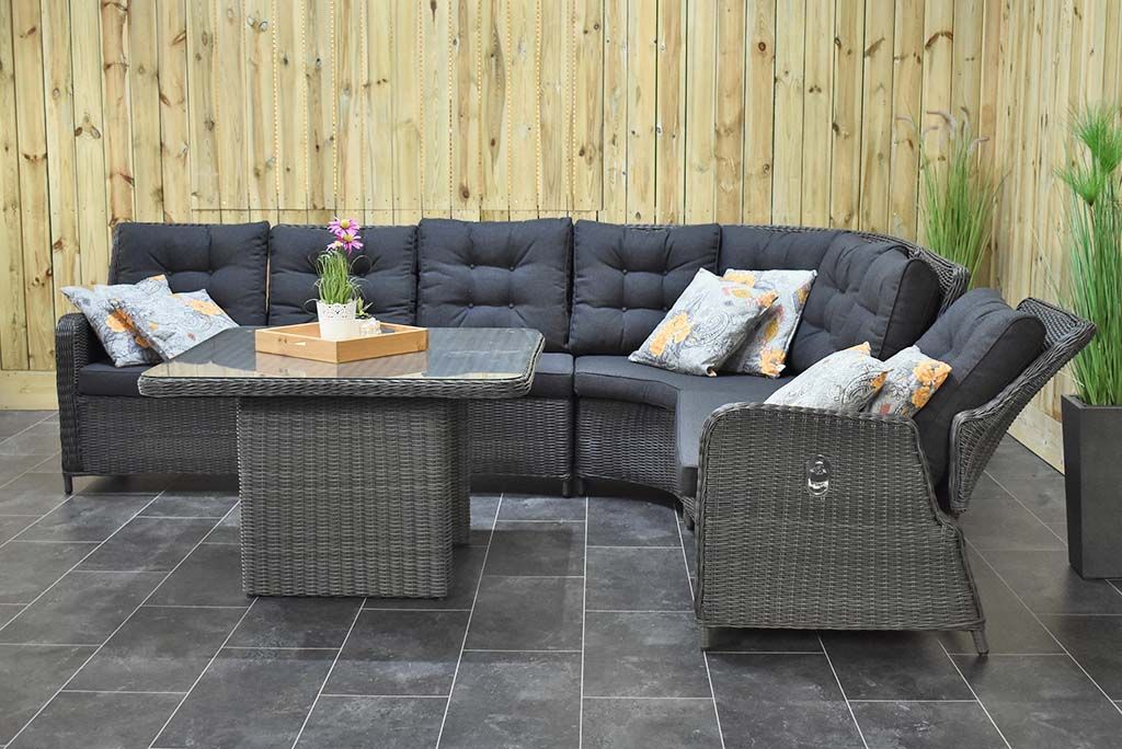 Madrid lounge dining hoekbank Rock Grey - afbeelding 4 - Outnest Prestige