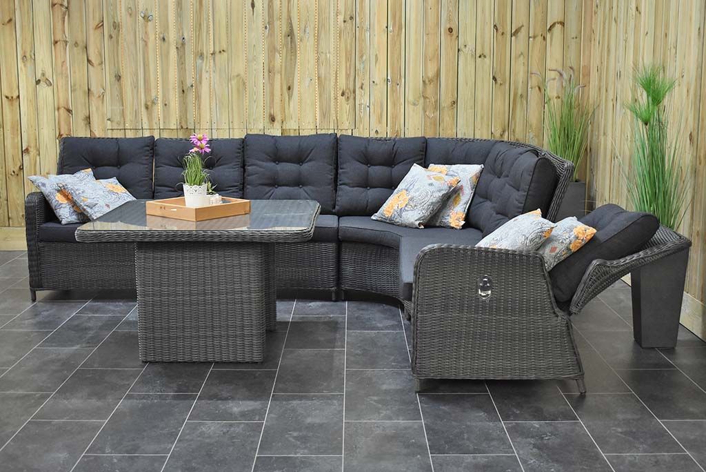 Madrid lounge dining hoekbank Rock Grey - afbeelding 5 - Outnest Prestige