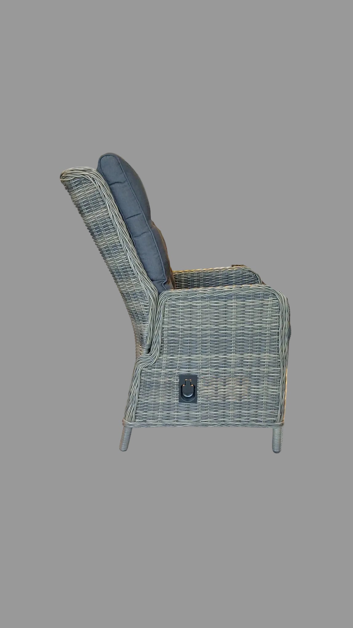 Marling Verstellbarer Gartenstuhl | Polyrattan & Aluminium - Kobo Grey