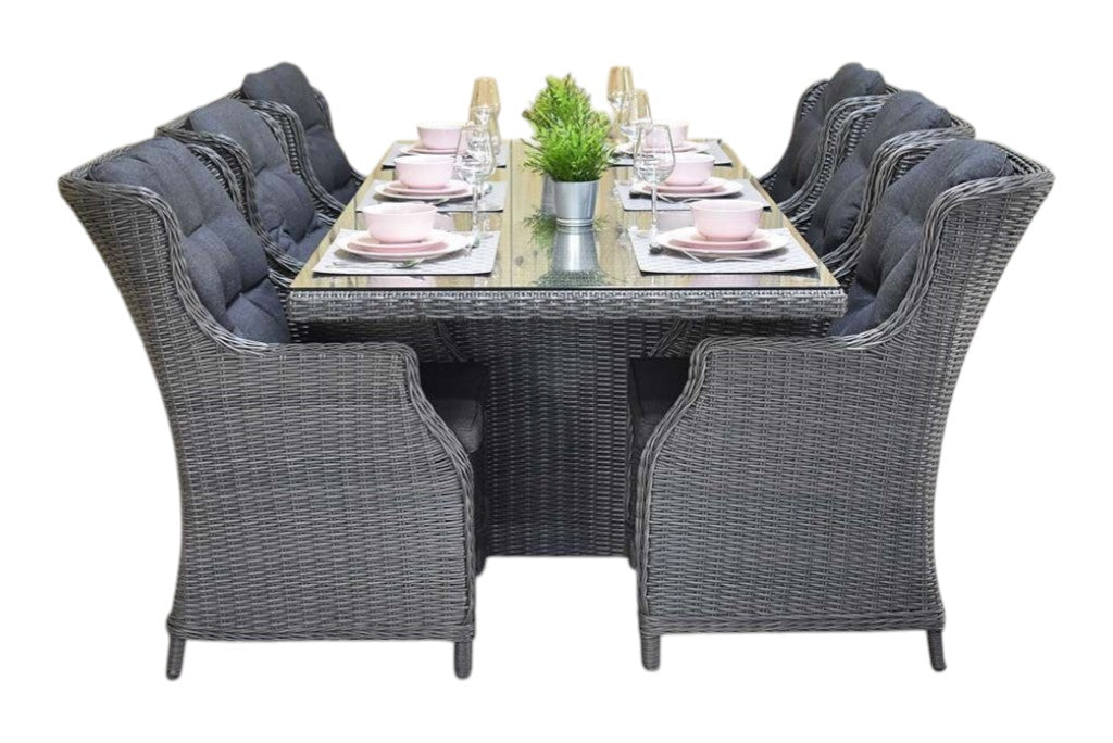 Menorca-Darwin Tuinset 6 Personen - Rock Grey