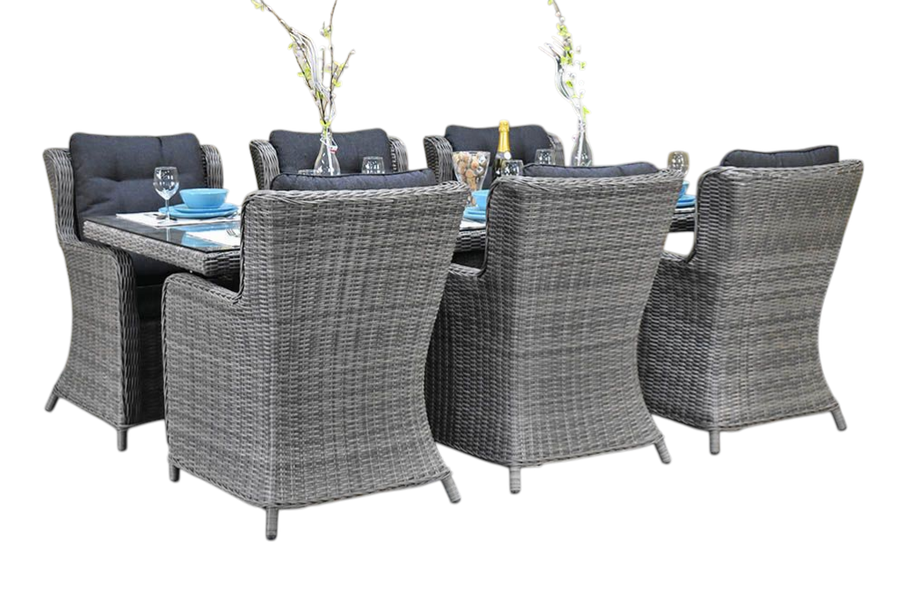 Menorca-Delano Tuinset 6 Personen - Natural Grey