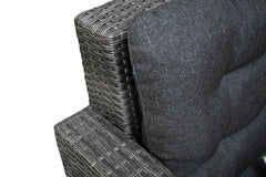 Minnesota Dining Loungeset - Dark Grey / Polywood