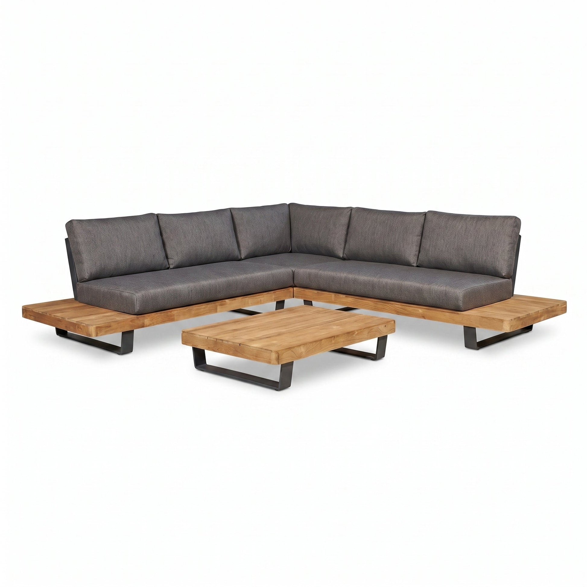 New York Hoek Loungeset in einem stimmungsvollen Garten - Outnest Gartenmöbel