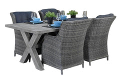 Norwich-Darwin Tuinset 4 Personen - Acacia / Kobo Grey