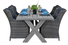 Norwich-Darwin Tuinset 4 Personen - Acacia / Kobo Grey