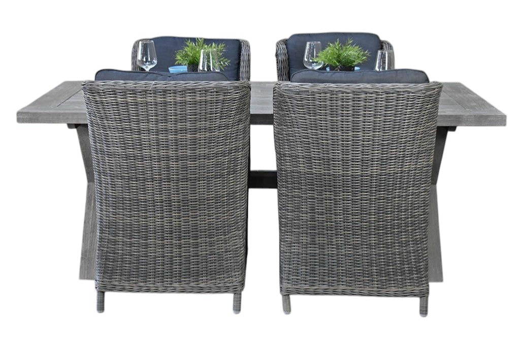 Norwich-Darwin Tuinset 4 Personen - Acacia / Kobo Grey