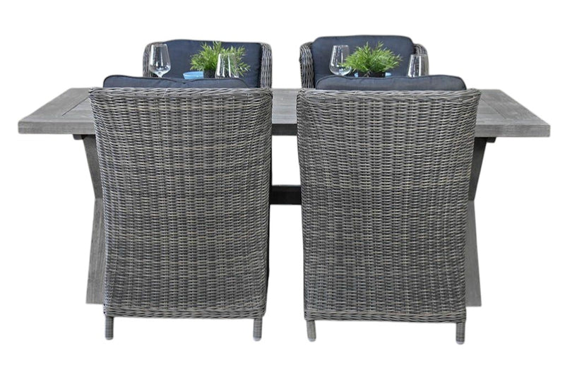 Norwich-Darwin Tuinset 4 Personen - Acacia / Kobo Grey