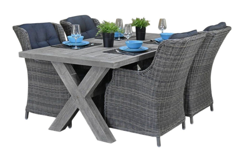 Norwich-Darwin Tuinset 4 Personen - Acacia / Kobo Grey