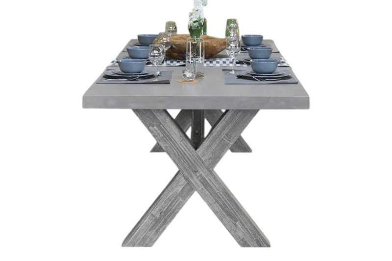 Norwich Rechthoekige Polystone Tuintafel 200 cm - Acacia / Polystone