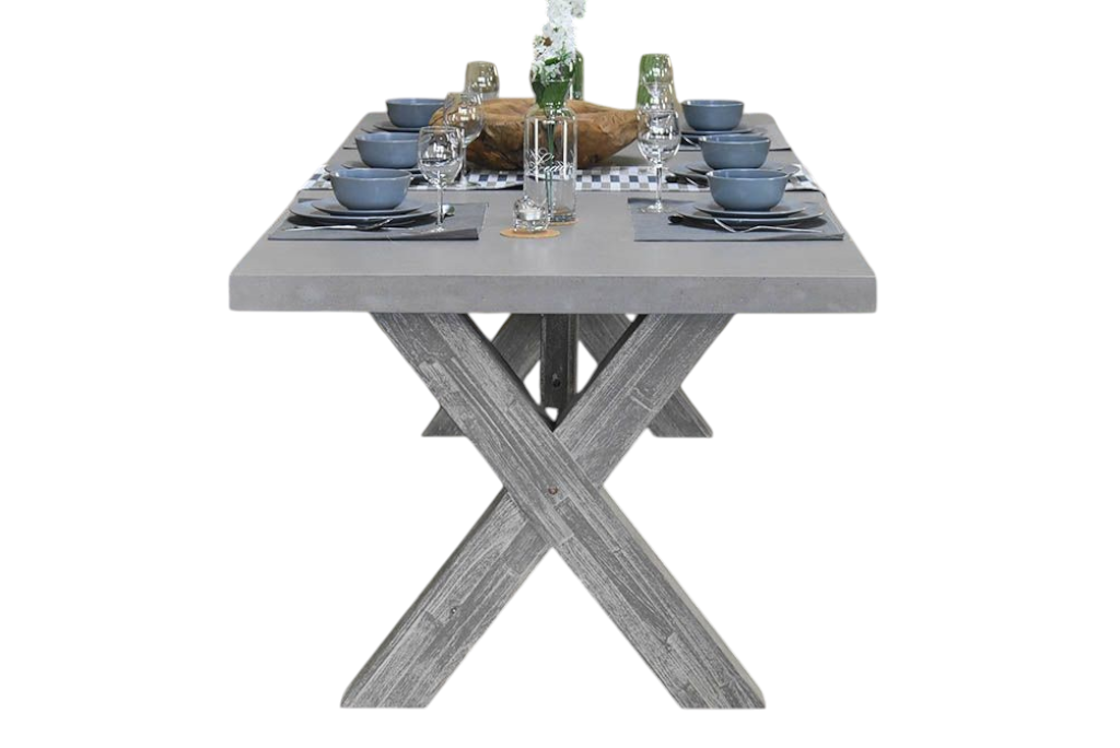 Norwich Rechthoekige Polystone Tuintafel 250 cm - Acacia / Polystone