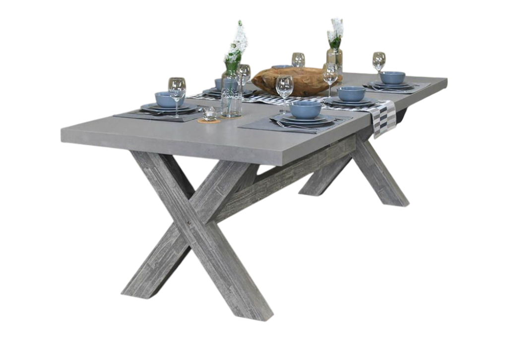 Norwich Rechthoekige Polystone Tuintafel 250 cm - Acacia / Polystone