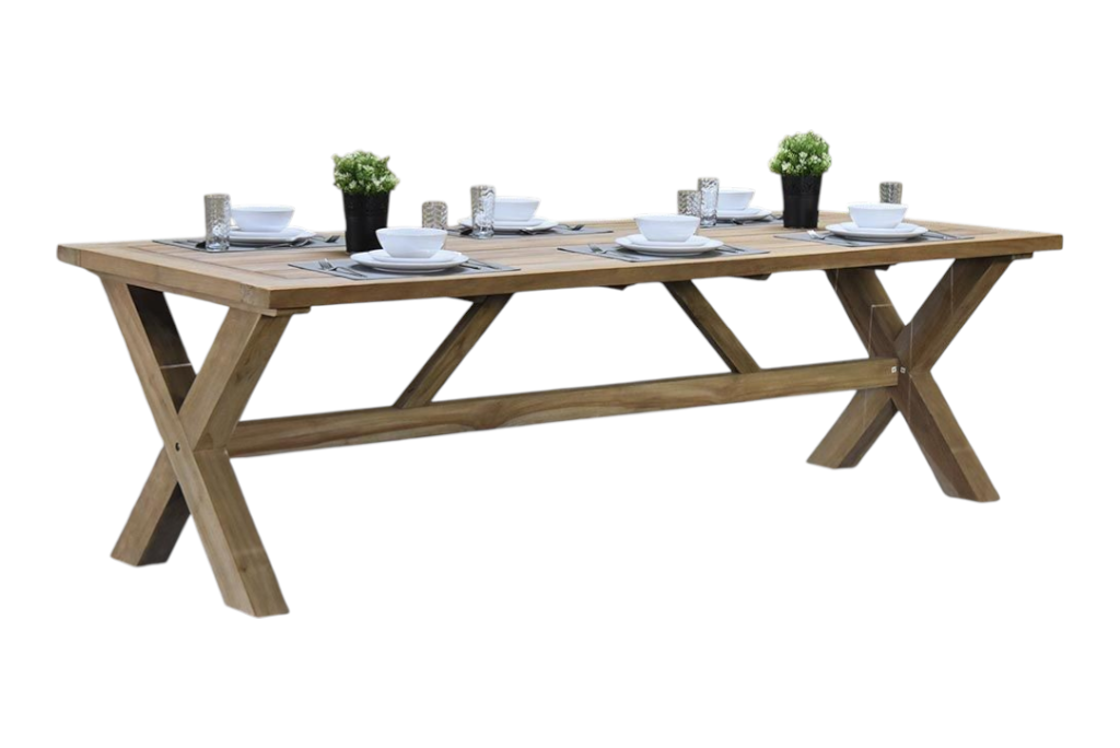 Norwich Rechthoekige Teak Tuintafel 250 cm