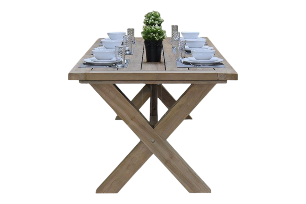 Norwich Rechthoekige Teak Tuintafel 250 cm