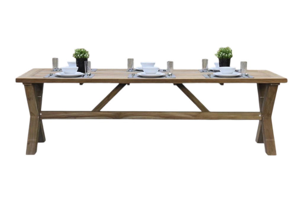 Norwich Rechthoekige Teak Tuintafel 250 cm