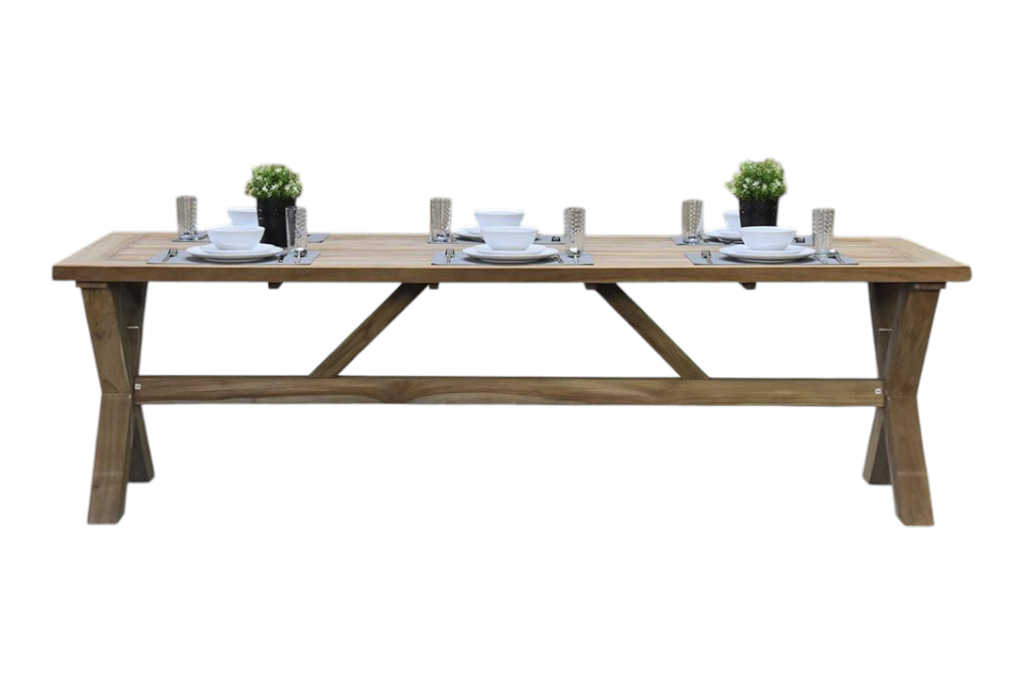 Norwich Rechthoekige Teak Tuintafel 300 cm