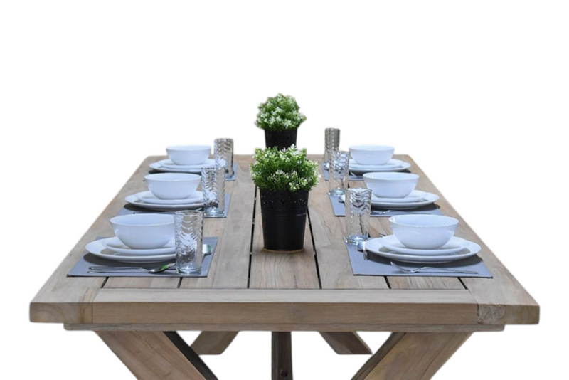 Norwich Rechthoekige Teak Tuintafel 250 cm
