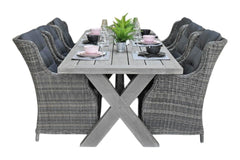 Norwich-Darwin Tuinset 6 Personen - Acacia / Kobo Grey