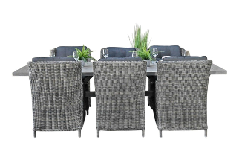 Norwich-Darwin Tuinset 6 Personen - Acacia / Kobo Grey