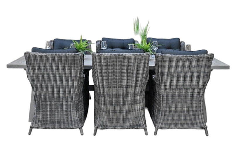 Norwich-Delano Tuinset 6 Personen - Acacia / Natural Grey