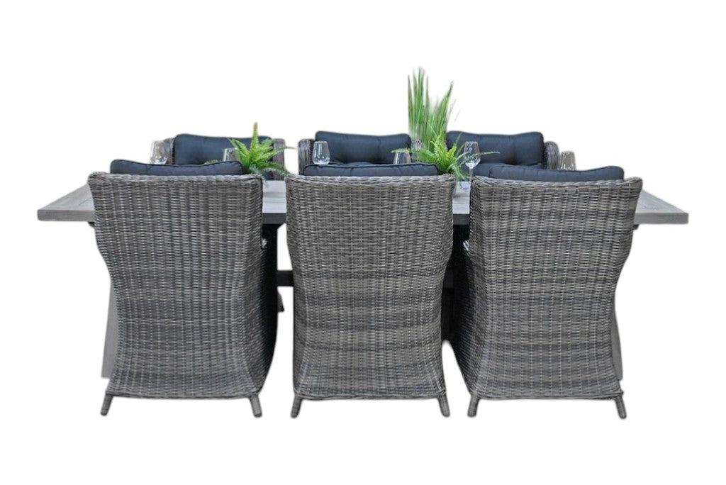 Norwich-Delano Tuinset 6 Personen - Acacia / Kobo Grey