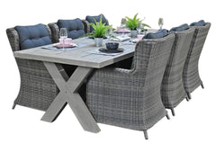 Norwich-Delano Tuinset 6 Personen - Acacia / Natural Grey