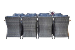 Norwich-Delano Tuinset 8 Personen - Teak / Kobo Grey