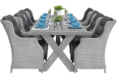 Norwich-Darwin Tuinset 8 Personen - Acacia / Light Kobo Grey