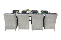 Norwich-Darwin Tuinset 8 Personen - Acacia / Light Kobo Grey