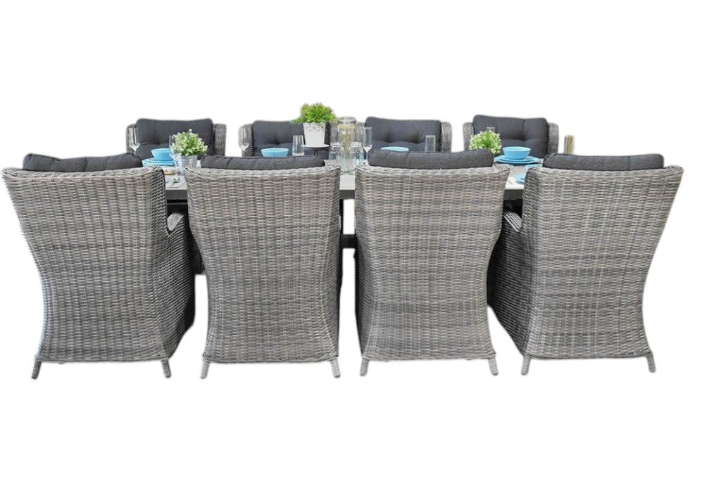 Norwich-Delano Tuinset 8 Personen - Acacia / Natural Grey