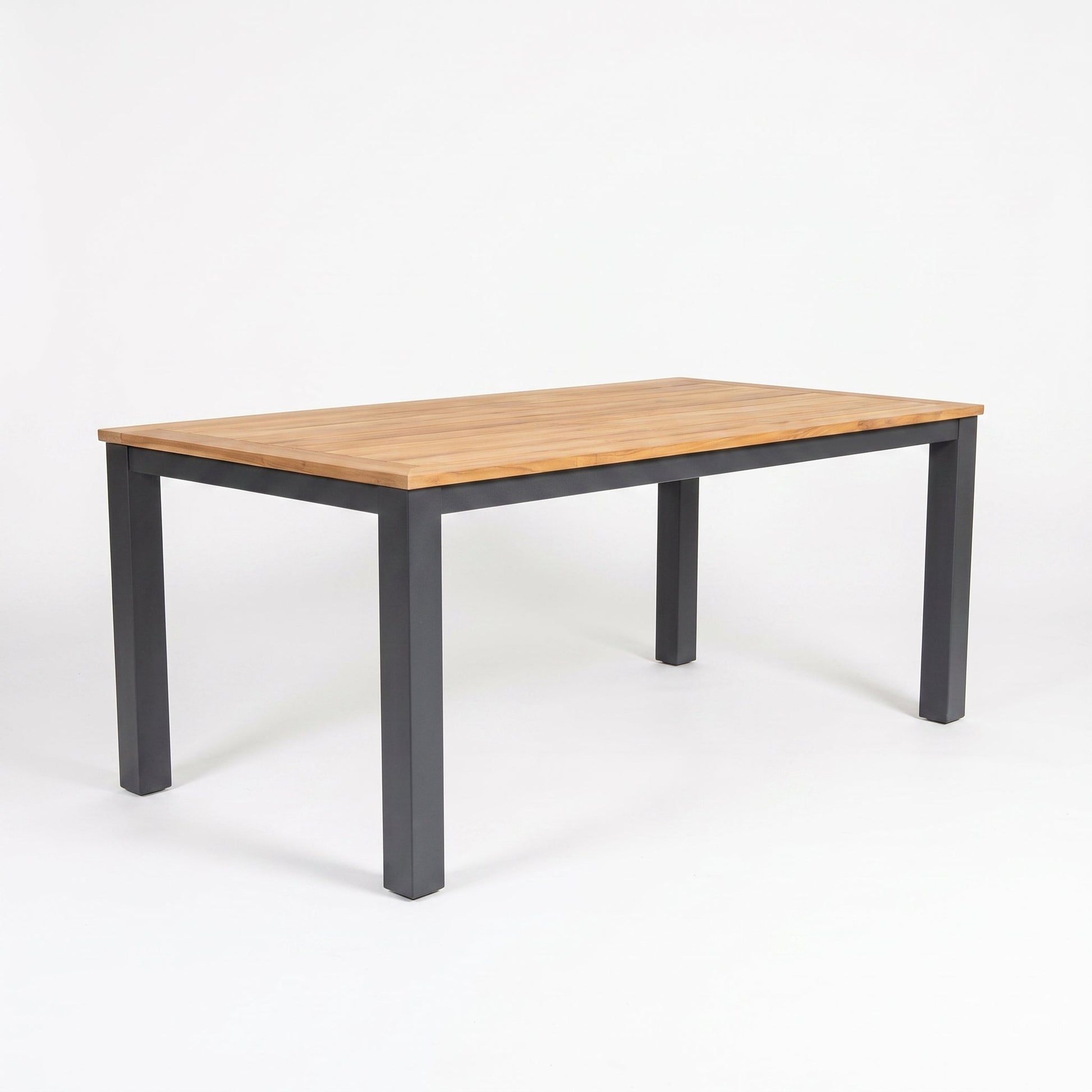 Birmingham Rechthoekige Tuintafel 180 cm - Dark grey in einem stimmungsvollen Garten - Outnest Gartenmöbel